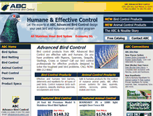 Tablet Screenshot of abcbirdcontrol.com